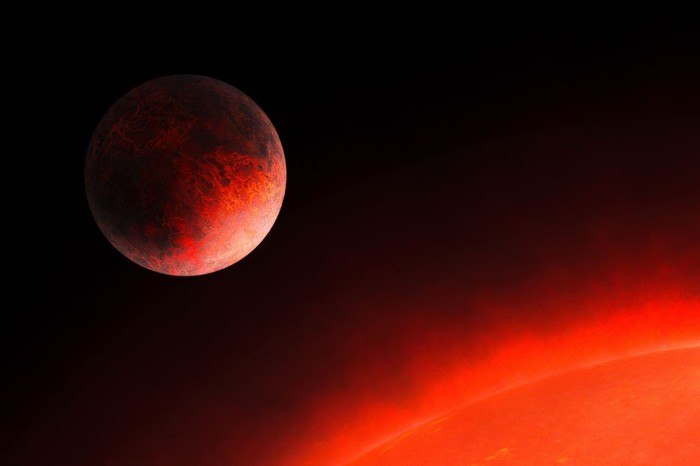 Planet baru GJ 367b, eksoplanet yang ditutupi lava panas bersuhu 1.400 derajat Celcius. Besi dan batu meleleh di suhu sepanas itu.