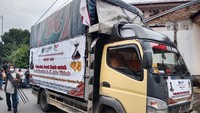Jeruk itu dikirimkan pada Jumat (3/12/2021). Ada satu truk yang dipakai warga untuk mengangkut jeruk dari Karo ke Jakarta. (Foto: Ahmad Arfah-detikcom)