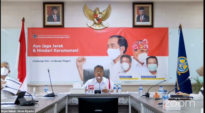 Dirjen Perhubungan Udara (Hubud) Novie Riyanto (Dok. tangkapan layar YouTube Kemenhub)