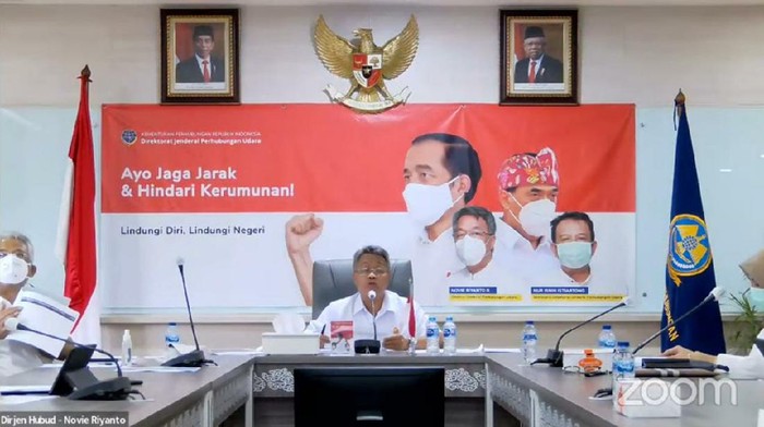Dirjen Perhubungan Udara (Hubud) Novie Riyanto (Dok. tangkapan layar YouTube Kemenhub)