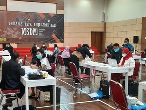 121 Peserta Ikuti Uji Sertifikasi Manajemen SDM Abipraya Pintar