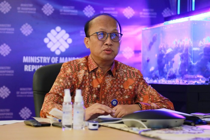 Sekjen Kementerian Ketenagakerjaan (Kemnaker), Anwar Sanusi