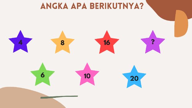 asah otak Hayo angka berapa yang muncul di paling ujung?