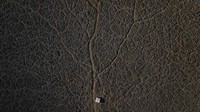 Beginilah penampakan dari udara Danau Aculeo. (AP Photo/Matias Delacroix)