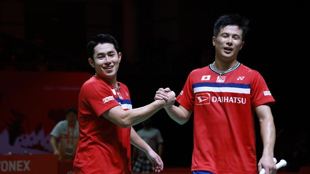 Kevin/Marcus, Hoki/Kobayashi, BWF World Tour Finals 2021 MD Players name:Takuro HOKI-Yugo KOBAYASHI (JPN)Credit Photo : HUMAS PP PBSIOrder of Play Sunday, 5 Desember 2021 / SemifinalsResult :https://www.tournamentsoftware.comorhttps://bwfworldtour.bwfbadminton.com
