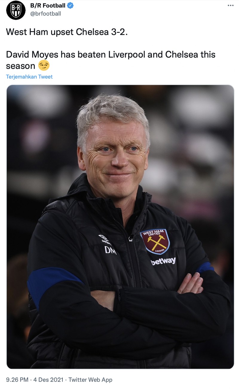 Meme Chelsea keok usai tumbang oleh West Ham United