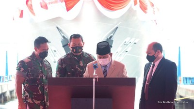 Potret Gagah Kapal Perang Cepat Rudal yang Diluncurkan Prabowo