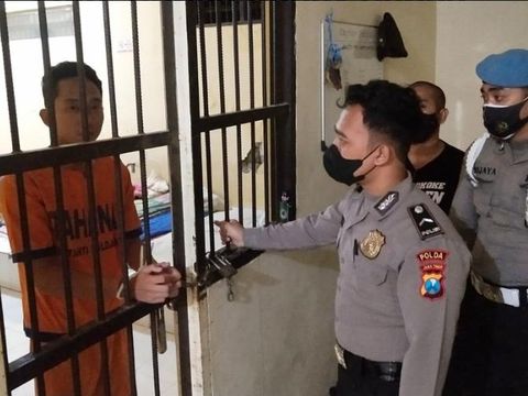 Penampakan Bripda Randy di tahanan