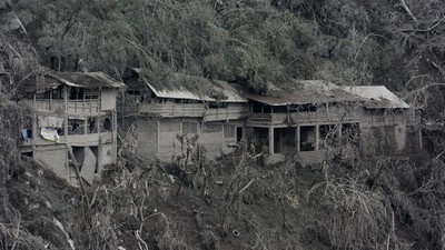 Dampak Guguran Awan Panas Bikin Lansekap Lumajang bak Foto Hitam Putih