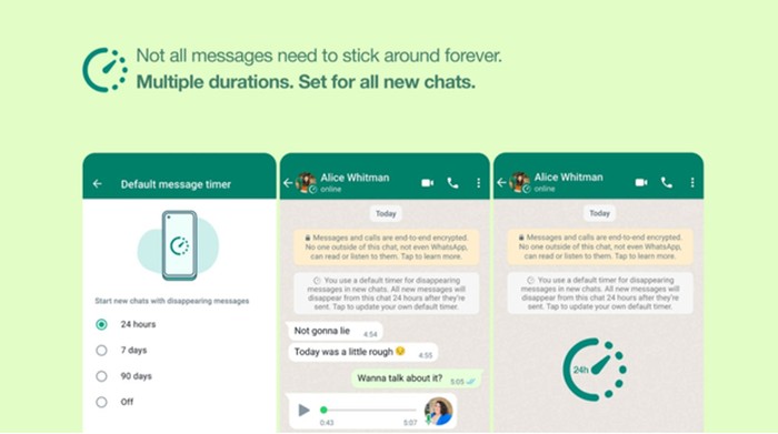 WhatsApp Hadirkan Versi Baru Fitur Disappearing Messages