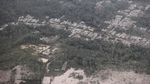 Foto Udara Dampak Erupsi Gunung Semeru