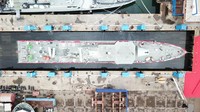 Kapal KCR yang baru diluncurkan memiliki panjang 60 meter, lebar 8,10 meter.
