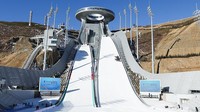 Tempat ini juga merupakan tempat kompetisi dengan jumlah teknik terbanyak dan kesulitan teknis dalam pembangunan kompleks Olimpiade Musim Dingin Zhangjiakou. Getty Images/Lintao Zhang