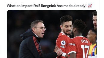 MU memenangkan possesion 12 kali di sepertiga lapangan. Itu adalah jumlah terbanyak di Premier League sejak era Alex Ferguson, demikian tulis pengamat ini. Foto: Twitter