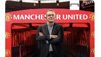 Fans MU pun berharap Rangnick dapat membawa Setan Merah kembali menjadi klub yang disegani. Foto: Twitter
