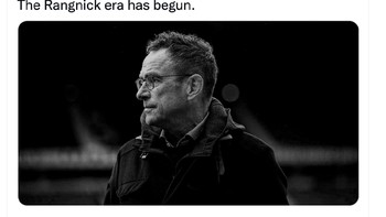 Era Rangnick sudah dimulai dengan kontrol permainan, intensitas, dan kemenangan. Foto: Twitter