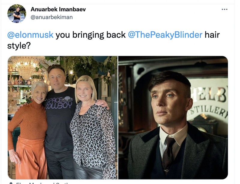 Meme rambut Elon Musk
