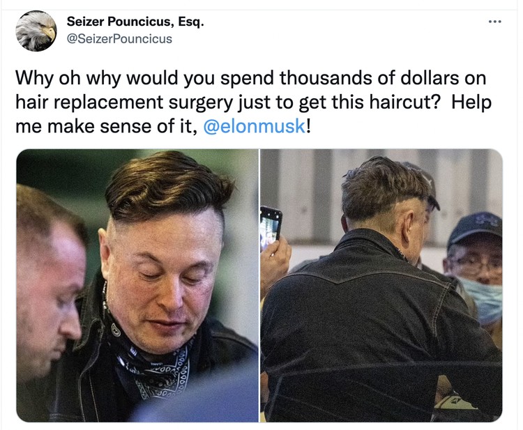 Meme rambut Elon Musk Meme rambut Elon Musk