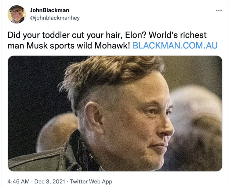 Meme rambut Elon Musk