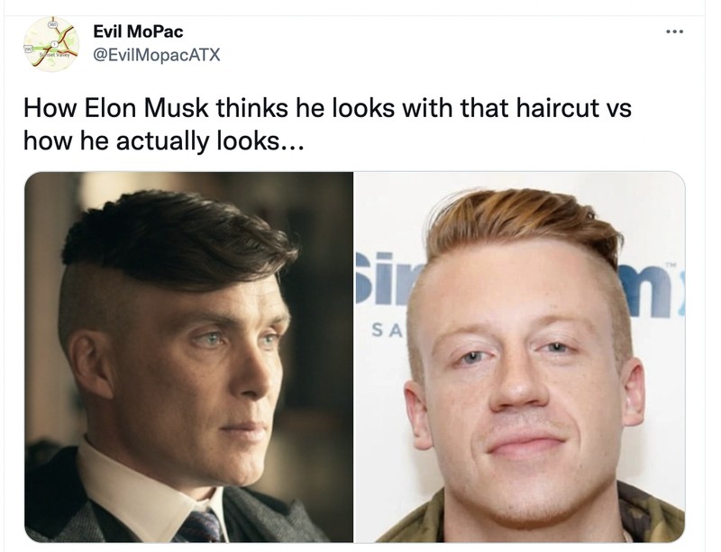 Meme rambut Elon Musk