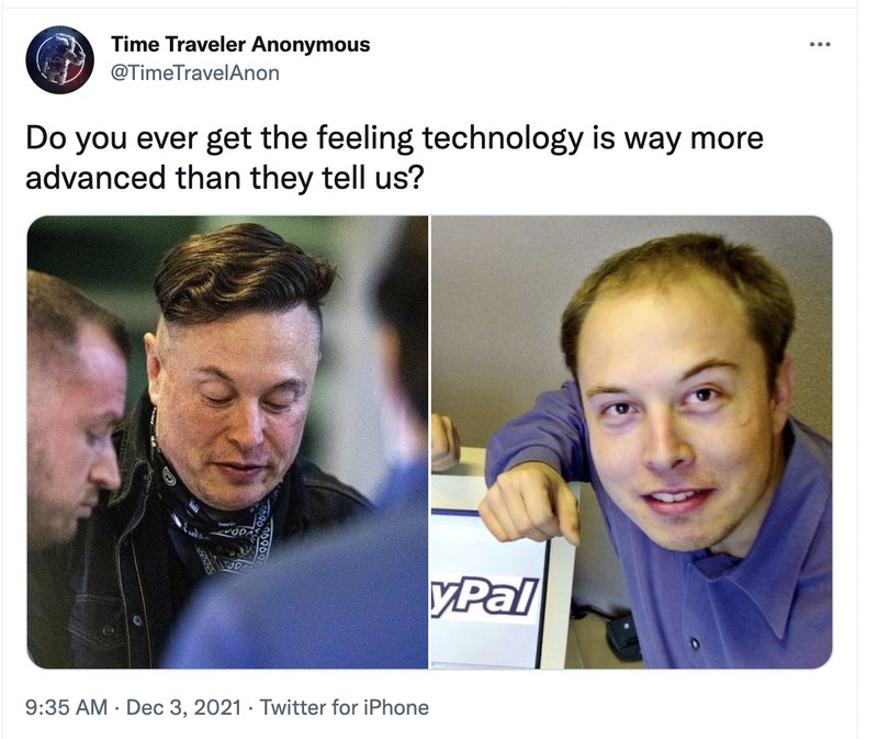 Meme rambut Elon Musk
