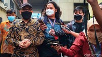 Mantan pegawai KPK seperti Novel Baswedan, Yudi Purnomo, dan kawan-kawan keluar dari gedung Polri, Jakarta Selatan, usai menghadiri sosialisasi pengangkatan ASN Polri, Senin (6/12/2021).