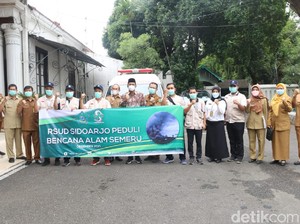 Sidoarjo Kirim Tenaga Medis dan Obat-obatan ke Warga Korban Erupsi Semeru
