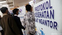 Syarat untuk bisa mengikuti job fair yaitu wajib prokes, sudah vaksin dan download peduli lindungi.