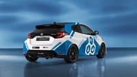 Mirai menggunakan reaksi kimia dalam sel bahan bakar untuk menghasilkan energi. Sementara GR Yaris ini menampilkan mesin pembakaran internal dengan hidrogen sebagai bahan bakar. Foto: Dok. Toyota Eropa