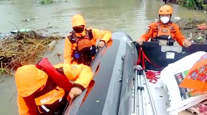 Banjir di Kota Makassar. (dok Basarnas Makassar)