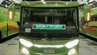 Setelah merilis bus double decker dan UHD pada April 2021, PT Gunung Harta Transport Solutions (GHTS) kembali meluncurkan armada serupa pada akhir 2021 ini. Perusahaan Otobus yang punya ciri khas warna hijau itu tetap mempercayakan pembuatan bodi ke karoseri Adiputro. Foto: Dok. Adiputro