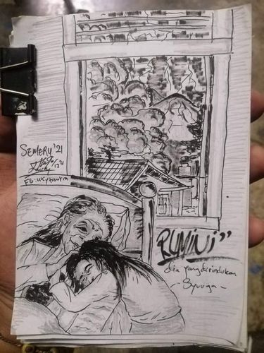 Ilustrasi pilu beredar viral di media sosial tentang Rumini dan ibunya.