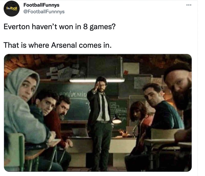 Meme Everton Arsenal