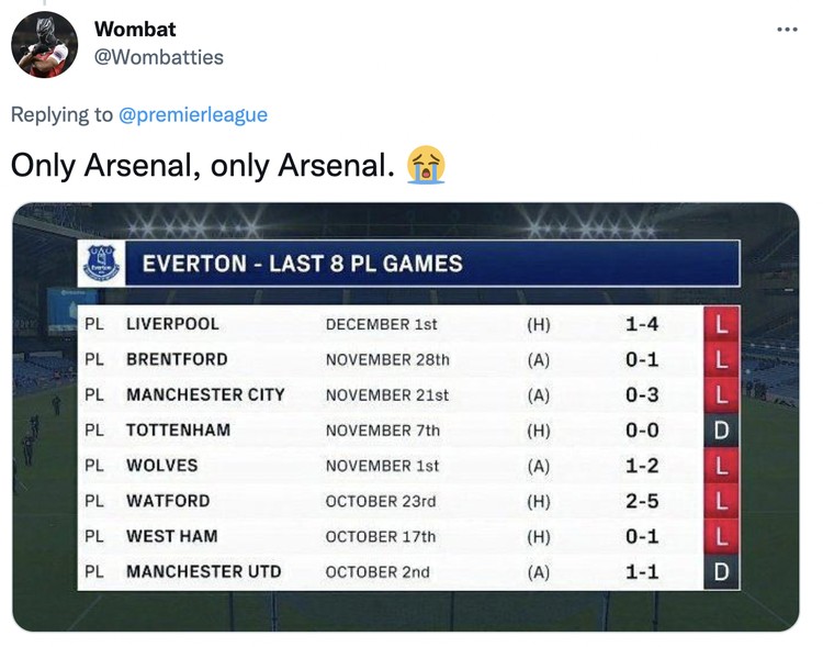 Meme Everton Arsenal Meme Everton Arsenal