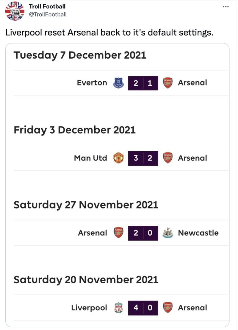 Meme Everton Arsenal