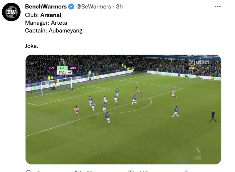 Meme Everton Arsenal