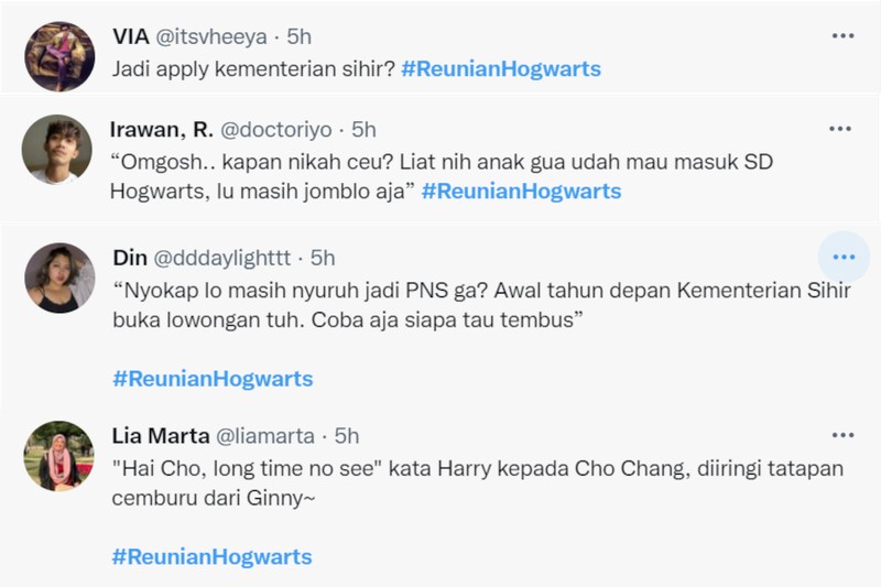 Meme Reuni Harry Potter