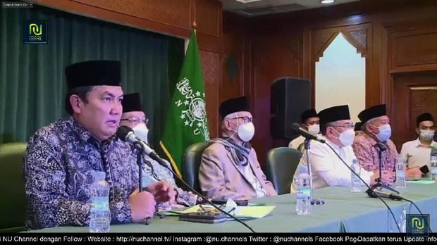 Pengurus Besar Nahdlatul Ulama (PBNU) mengumumkan Muktamar ke-34 akan digelar pada 23-25 Desember 2021 (YouTube NU Channel)
