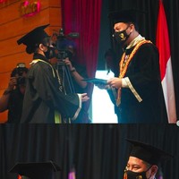 Kala itu dia menyampaikan bahwa lulus dalam waktu 3,5 tahun dan menjadi lulusan terbaik otomatis mendapatkan cum laude. Foto: Instagram Prilly Latuconsina