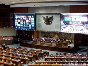 DPR Gelar Rapat Paripurna Hari Ini, Kehadiran Fisik Dibatasi Hanya 30%
