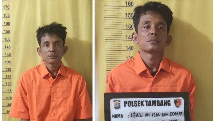Seorang pria, IJ (34), nekat membakar rumah orang tuanya di Kabupaten Kampar, Riau. Aksi itu dilakukan karena tidak dapat uang untuk beli narkoba. (dok Istimewa)