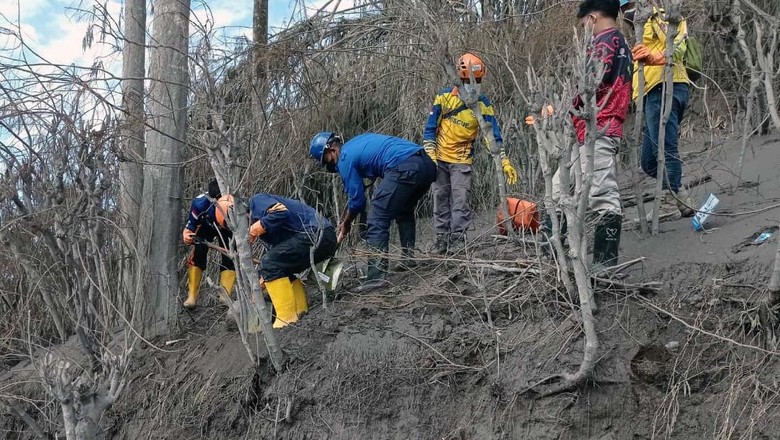 Tim SAR gabungan terus melakukan pencarian korban yang tertimbun abu vulkanik Gunung Semeru. Pagi tadi ada 5 jenazah yang ditemukan.