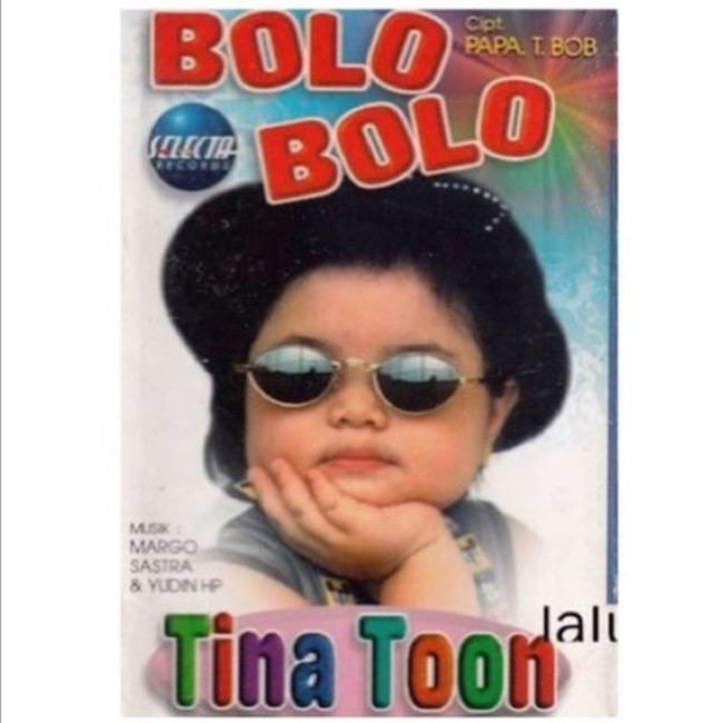 Tina Toon populer lewat lagu ‘Bolo-Bolo’ yang rilis pada 1998. Ia juga dikenal dengan perawakan tubuh gemuk dan pipi chubby. Foto: Instagram/@tinatoon101