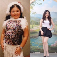 Goyang a la Tina Toon khas dengan gerakan leher memutar dan tubuh meliuk-liuk. Foto: Instagram/@tinatoon101