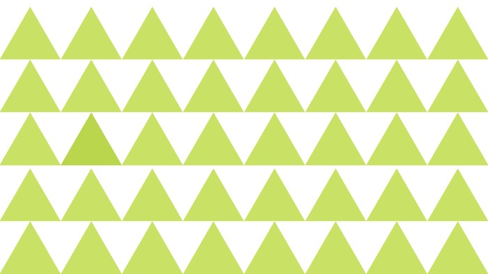 Semua warna terlihat sama, tapi ada satu yang beda, lho