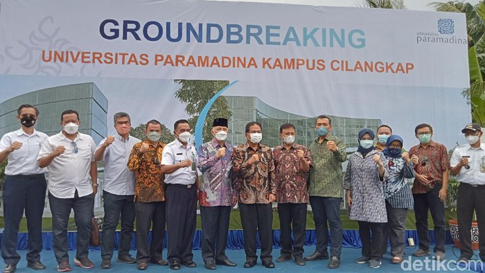 Groundbreaking Universitas Paramadina Kampus Cilangkap (Anggi Muliawati/detikcom).