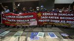 Unjuk Rasa di Depan Kedubes China di Jakarta