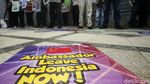 Unjuk Rasa di Depan Kedubes China di Jakarta
