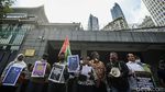 Unjuk Rasa di Depan Kedubes China di Jakarta
