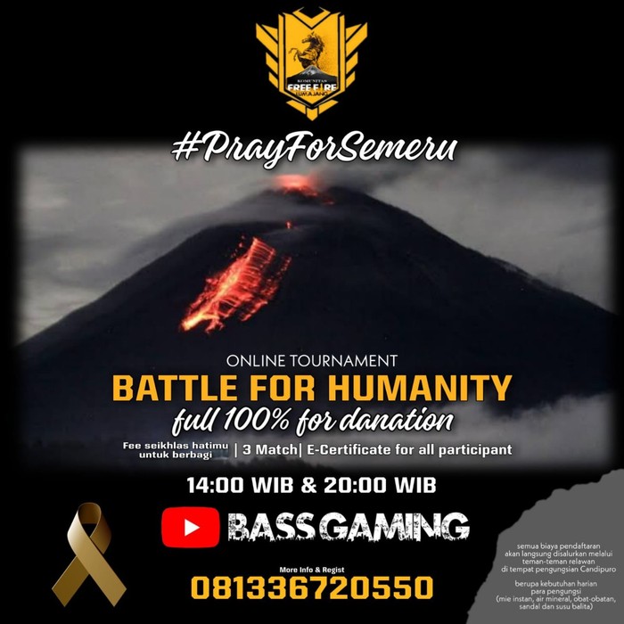 Komunitas Free Fire Lumajang Galang Donasi Buat Korban Erupsi Semeru Komunitas Free Fire Lumajang Galang Donasi Buat Korban Erupsi Semeru